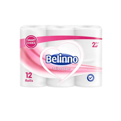 Туалетний папір Belinno Classic двошаровий 12 шт.,100% целюлоза 07658-61 фото