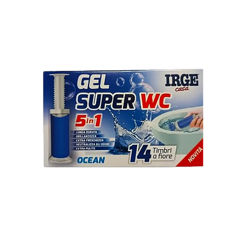 Шприц-гель для унитаза Irge Casa Gel Super WC 5 в 1 Ocean 14 апл. 45 г IRG165 фото