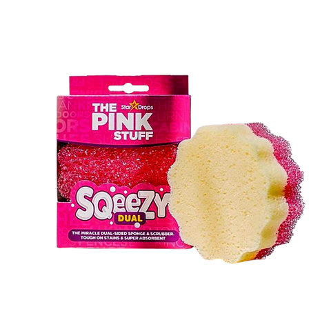 Губка для чистки The Pink Stuff Sqeezy Dual Sided Sponge & Scrubber PN237 фото
