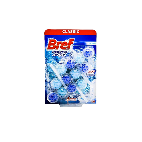 Туалетный блок BREF 3*50г Сила актив Океан  BF105 фото