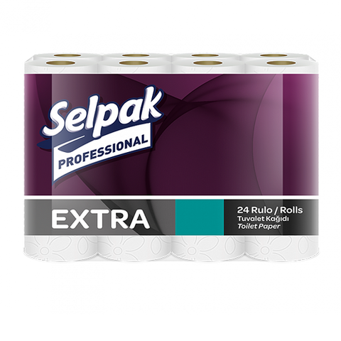 Папір туалетний целюлозний SELPAK PRO Extra 24 рул., 2-х шар.  Пт SlPrEx242 фото