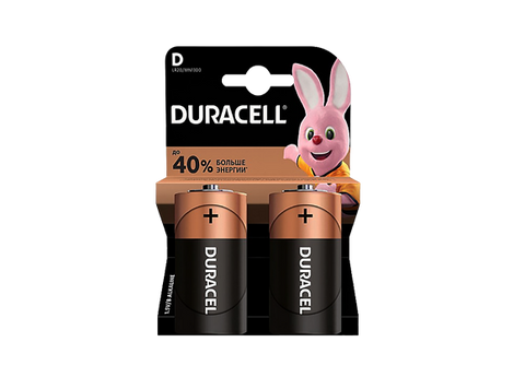Елемент живлення (батарейка) DURACELL D/ LR20 /MN1300 KPN 02*10 DL D/ LR20 /MN1300 фото