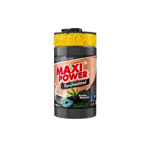 Засіб для миття посуду MAXI POWER 1л Чорне вугілля MXP80812 фото