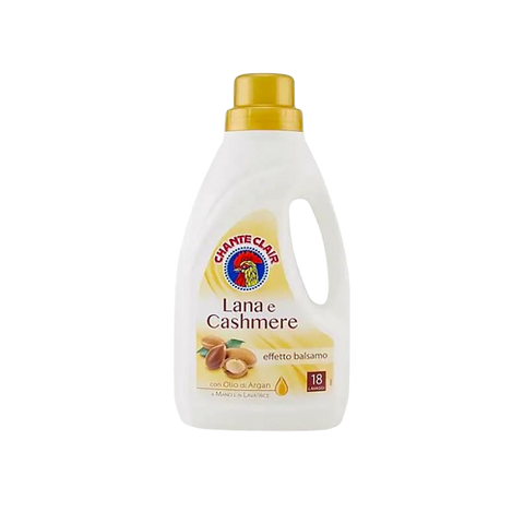 Гель для прання шерсті, шовку та делікатних тканин Chanteclair Lana & Cachemire, з маслом Аргана, 0,9 л, 18 прань 8015194100742 фото