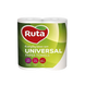 Рушники целюлозні RUTA "Universal", 2 рул., 2-х сл. Рц RU22 фото 1