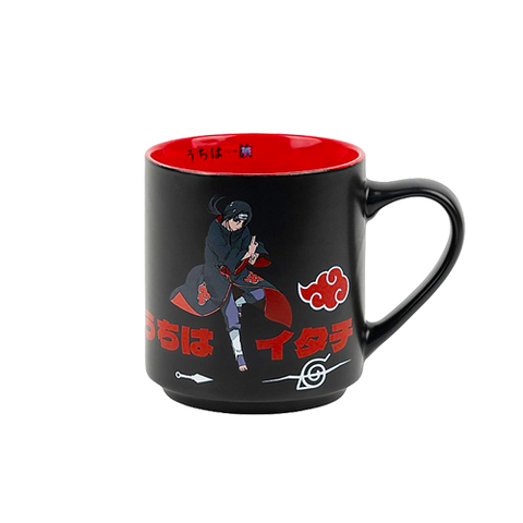 Чашка Naruto 350мл чорна KT12 фото