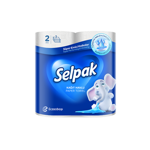 Полотенца целлюлозные SELPAK 2 рул., 3-х сл. Рц Sl23 фото