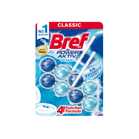 Туалетный блок BREF 2*50г Сила актив Океан Дуопак 9000100656863 фото